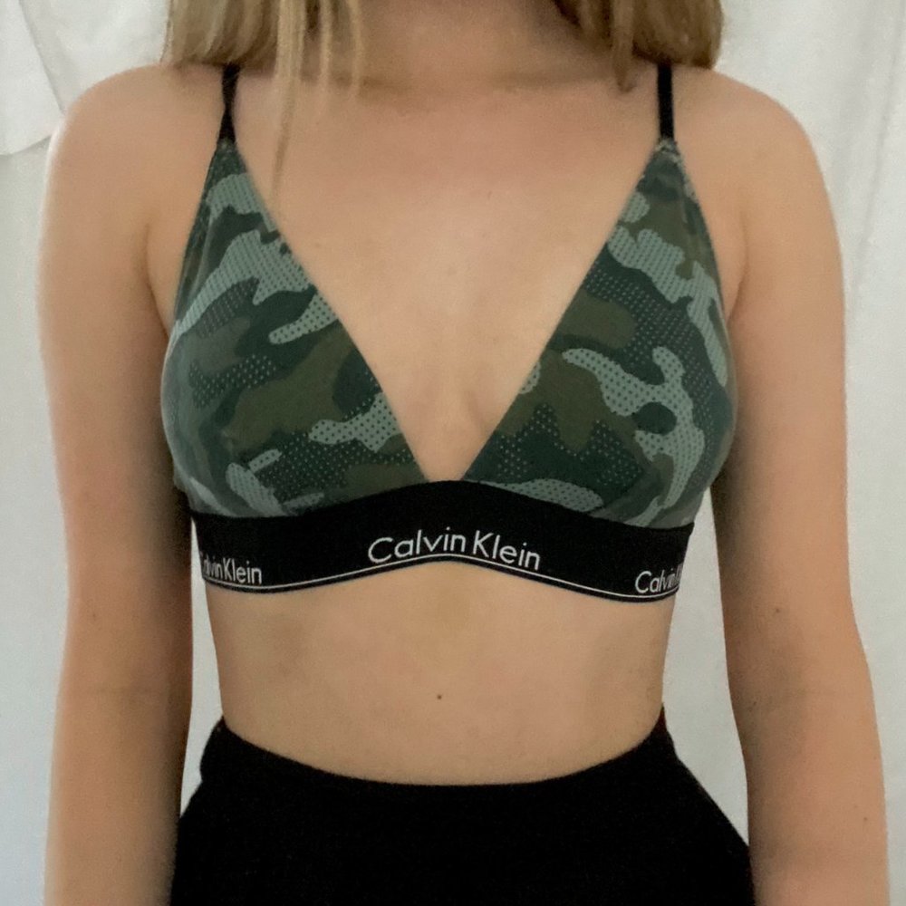 Urban Outfitters Calvin Klein Camoflauge bralette